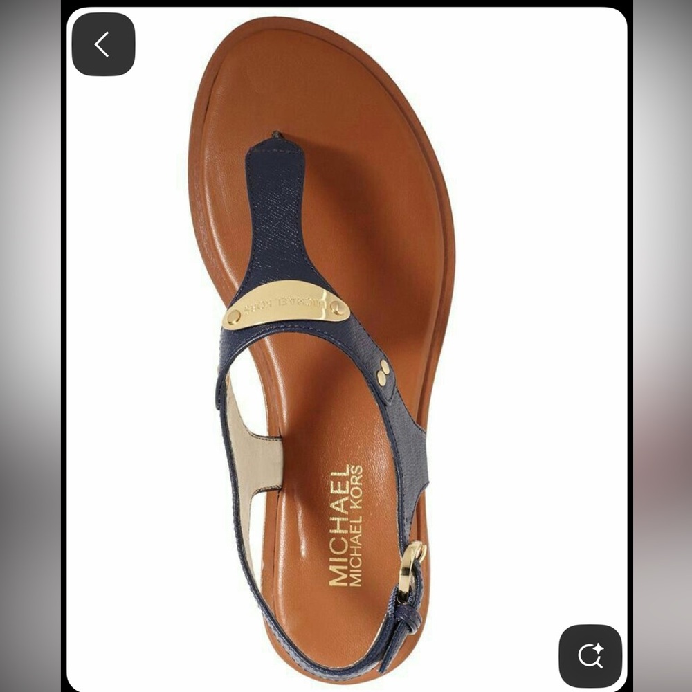 Michael Kors Navy Blue Sandals size 7.5